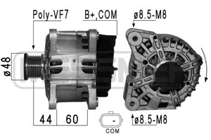 Generator, DACIA,RENAULT, 6K6253409N, 82 00 849 752, 82 01 049 749