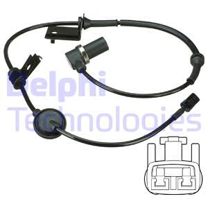 ABS-givare, Sensor, hjulvarvtal, Framaxel, Höger, HYUNDAI SANTA FÉ I, SANTA FÉ Skåp/SUV I, 95620-26000, 95620-26010