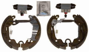 Bromsbackar, sats, Bakaxel, OPEL AGILA, VAUXHALL AGILA Mk I