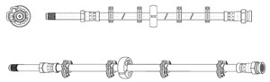 Bromsslang, Bak, Höger, Vänster, IVECO, 504175594, 504175595