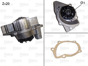Vattenpump, CITROËN,PEUGEOT, 120198, 1201-98