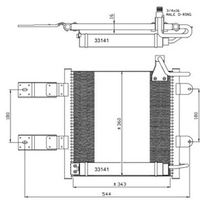Kondensor, klimatanläggning, SEAT AROSA, VW LUPO I, POLO, POLO III, POLO CLASSIC III, POLO Variant, 6X0820411, 6X0820413