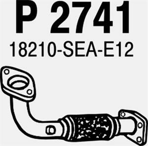 Flexrör, avgassystem, Fram, HONDA ACCORD VII, ACCORD Tourer VII, 18210-SEAE12