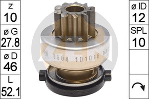 Frihjulsväxel, startmotor, ALFA ROMEO,CHEVROLET,FIAT,FORD,LANCIA,OPEL,SUZUKI,VAUXHALL