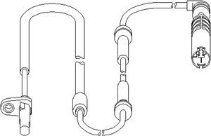 ABS-givare, Sensor, hjulvarvtal, Bakaxel, båda sidor, BMW X5 [E53], 3452 6 760 534, 3452 6 771 705