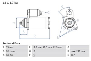 Startmotor, AUDI,SEAT,SKODA,VW, 02Z 911 023 R, 02Z 911 023 RX