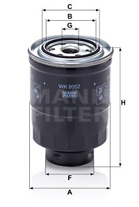 Bränslefilter, MAZDA, R2N-13ZA5, R2N5-13ZA5, R2N51-3ZA59A, R2N51-3ZA5A9A, WL81-13ZA5