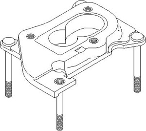 Fläns, förgasare, SEAT IBIZA II, VW GOLF II, JETTA II, POLO II, 052 129 765E
