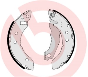 Bromsbackar, sats, FORD, 1544629, 1604982, 5019038, 5020413, 5020547, 6088223, 6113662, 6132809, 81AB2200AA, 81AB2200AB, 84AB2200AA, 84A