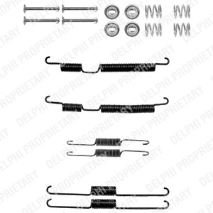 Tillbehörssats, bromsbackar, Bakaxel, HYUNDAI COUPE, ELANTRA III, ELANTRA Sedan III, LANTRA I, LANTRA II, LANTRA Kombi II