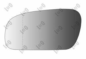 Spegelglas, yttre spegel, Vänster, VW FOX Halvkombi, 5Z0857521D
