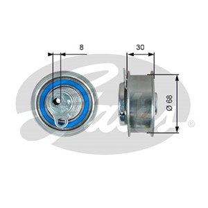 Spännrulle, kamrem, SEAT,SKODA,VW, 03L 109 243 B, 03L 109 243 F, 03L109243B, 03L109243C, 03L109243D, 03L109243F