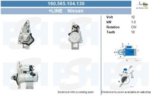 Startmotor, DACIA,NISSAN,RENAULT, 233001KA1A, 233001KA1B, 233001KA1C, 23300BC200, 23300BC20A, 23300BC20B, 23300BC20C, 23300EE00A, M000T3