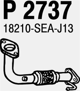 Avgasrör, Fram, HONDA ACCORD VII, ACCORD Tourer VII, 18210-SEA000