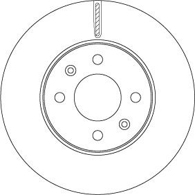Bromsskiva, Framaxel, HYUNDAI ACCENT Sedan V, i20 II, i20 ACTIVE, i20 Coupé II, SOLARIS Sedan, KIA RIO IV, RIO Sedan IV, 51712-C8000
