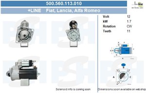 Startmotor, ALFA ROMEO,FIAT,JEEP,LANCIA, 3110055PA0, 3110062MA0, 51810308, 51916171, 71794782