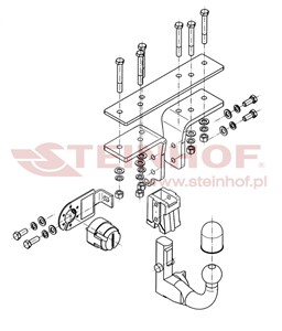 Dragkrok, Avtagbar, NISSAN PATHFINDER III