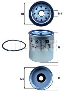 Bränslefilter, CHRYSLER VOYAGER II, DODGE DAKOTA, JEEP CHEROKEE, GRAND CHEROKEE I, GRAND CHEROKEE II, 04723905, 05066004AA, 4723905, 521