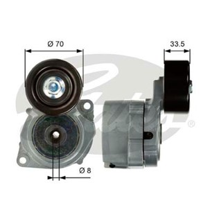 Spännrulle, flerspårsrem, HONDA ACCORD VII, ACCORD Tourer VII, CIVIC Hatchback VIII, CR-V II, CR-V III, FR-V, 31170-RBD-E01, 31170-RBD-E