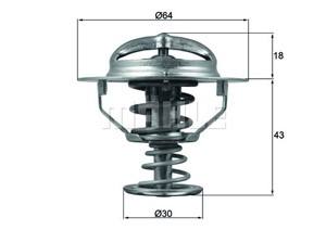 Termostat, kylvätska, CHRYSLER,DODGE,HONDA,HYUNDAI,INFINITI,ISUZU,KIA,LEXUS,MITSUBISHI,NISSAN,OPEL,RENAULT,SAAB,TOYOTA,VOLVO, 05952148,