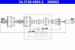 Vajer, koppling, PEUGEOT 205 I, 205 II, 205 Cabriolet I, 309 I, 2150 71