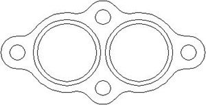Packning, avgasrör, Fram, Upptill, BMW, 1176 1 711 968, 1811 1 712 632, 1830 1 728 208