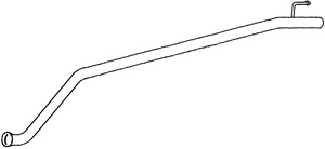 Avgasrör, Mitt, NISSAN,OPEL,RENAULT, 20030-00QAB, 4408445, 4411738, 8200048492, 8200173295, 82001-73295, 91160025