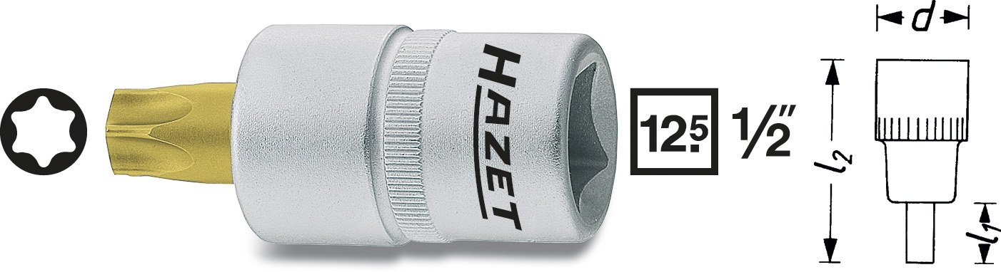 Hylsa 1/2" Torx T27