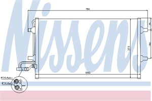 Kondensor, klimatanläggning, VOLVO C30, C70 Cabriolet II, S40 II, V50, 30647932, 30661958, 30755665, 31332301, 31356002, 31418514