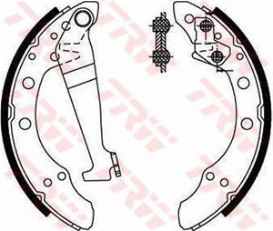 Bromsbackar, sats, Bakaxel, AUDI,VW, 321 698 545, 331 609 525 V, 331 609 525 X, 331 609 525, 331 609 526 V, 331 609 526 X, 331 609 526,