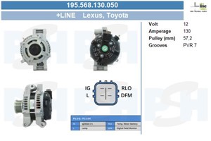 Generator, LEXUS IS II, TOYOTA AVENSIS Kombi, AVENSIS Sedan, COROLLA Verso, RAV 4 III, VERSO, 270600G021, 270600R080, 2706026030, 27060O