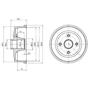 Bromstrumma, Bakaxel, OPEL CORSA B Kombi, CORSA C, CORSA C Skåp/halvkombi, TIGRA TwinTop, VAUXHALL CORSA Mk II, TIGRA TwinTop, 418001, 9