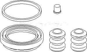 Reparationssats, bromsok, Fram, BMW 3 [E30], 3 Cabriolet [E30], 3 Touring [E30], 3411 1 154 440