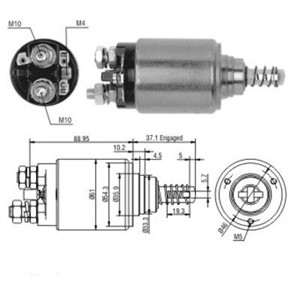 Magnetswitch, startmotor, ALFA ROMEO,IVECO,MERCEDES-BENZ, 000 152 30 10, 115 40 05 030 01/29, 2022518*, 4412894*, 4448694*, 46231640*, 4
