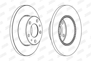 Bromsskiva, Bakaxel, IVECO DAILY Buss III, DAILY Flak/chassi III, DAILY Skåp III, 2994066, 42471034, 718 2300, 7182300, 7185410