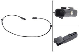 ABS-givare, Sensor, hjulvarvtal, Bakaxel, Bakaxel, båda sidor, Höger, Vänster