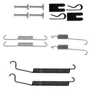 Tillbehörssats, bromsbackar, Bakaxel, MITSUBISHI COLT VI, SMART FORFOUR