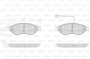 Bromsbeläggsats, Framaxel, FIAT DUCATO Buss, DUCATO Flak/chassi, DUCATO Skåp, 77364160, 77366018