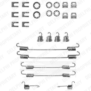 Tillbehörssats, bromsbackar, Bakaxel, PEUGEOT 306 Break, 405 I, 405 II, 405 Break I, 405 Break II, 4308.38, 4308.57, 4308.59, 4308.61, 4