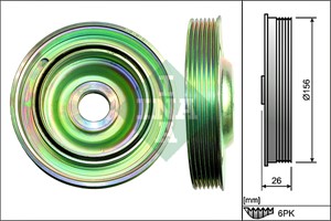 Remskiva, vevaxel, CITROËN,DS,FIAT,FORD,FORD USA,LANCIA,PEUGEOT,VOLVO, 0515.Q8, 0515.T6, 0515.V9, 0515Q8, 0515T6, 0515V9, 1231959, 14908