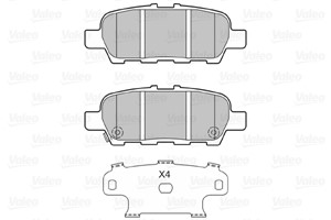 Bromsbeläggsats, Bakaxel, INFINITI,NISSAN,SUZUKI, 5580077K00, 55800-77K00, 5580077-K00, 5580077K01, 5580077-K01, 5580077K02, 5580077-K02