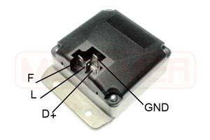 Generatorregulator, MERCEDES-BENZ T2/L Flak/chassi, T2/L Skåp, 0801.AH, 0801.EP, 0801AH, 0801EP, 11 31 7 805 965, 11317805965, 11548806,