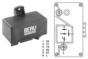 Kontrollenhet, glödstiftsystem, ALFA ROMEO,RENAULT, 116 61 96 016 00, 77 00 702 747, 77 00 751 089, 77 00 757 776, PRC 5020