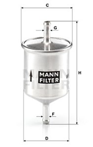 Bränslefilter, FORD,INFINITI,ISUZU,NISSAN, 1112 653, 13200250, 1491774, 1492794, 16400-0M200, 16400-0M300, 16400-0W000, 16400-0W005, 164