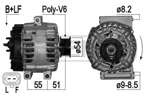 Generator, CHEVROLET,OPEL,VAUXHALL, 12 02 219, 13 505 392, 13 588 308, 95 515 971