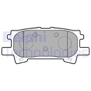 Bromsbeläggsats, Bakaxel, LEXUS RX, TOYOTA HIGHLANDER / KLUGER, 0446648030, 04466-48030, 0446648040, 04466-48040, 0446648060, 04466-4806