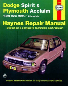 Haynes Reparationshandbok, Dodge Spirit & Plymouth Acclaim, Universal