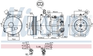 Kompressor, klimatanläggning, HYUNDAI i40 I, i40 CW I, i40 Kombi Van I, 977013Z000, 977013Z001