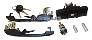 Låssats, låssystem, VW JETTA II, 165800375, 165898081B-K, 165898165A, 165898571A