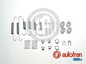 Tillbehörssats, bromsbackar, parkeringsbroms, Bakaxel, CITROËN,MAZDA,MITSUBISHI,PEUGEOT,SUBARU, 430874